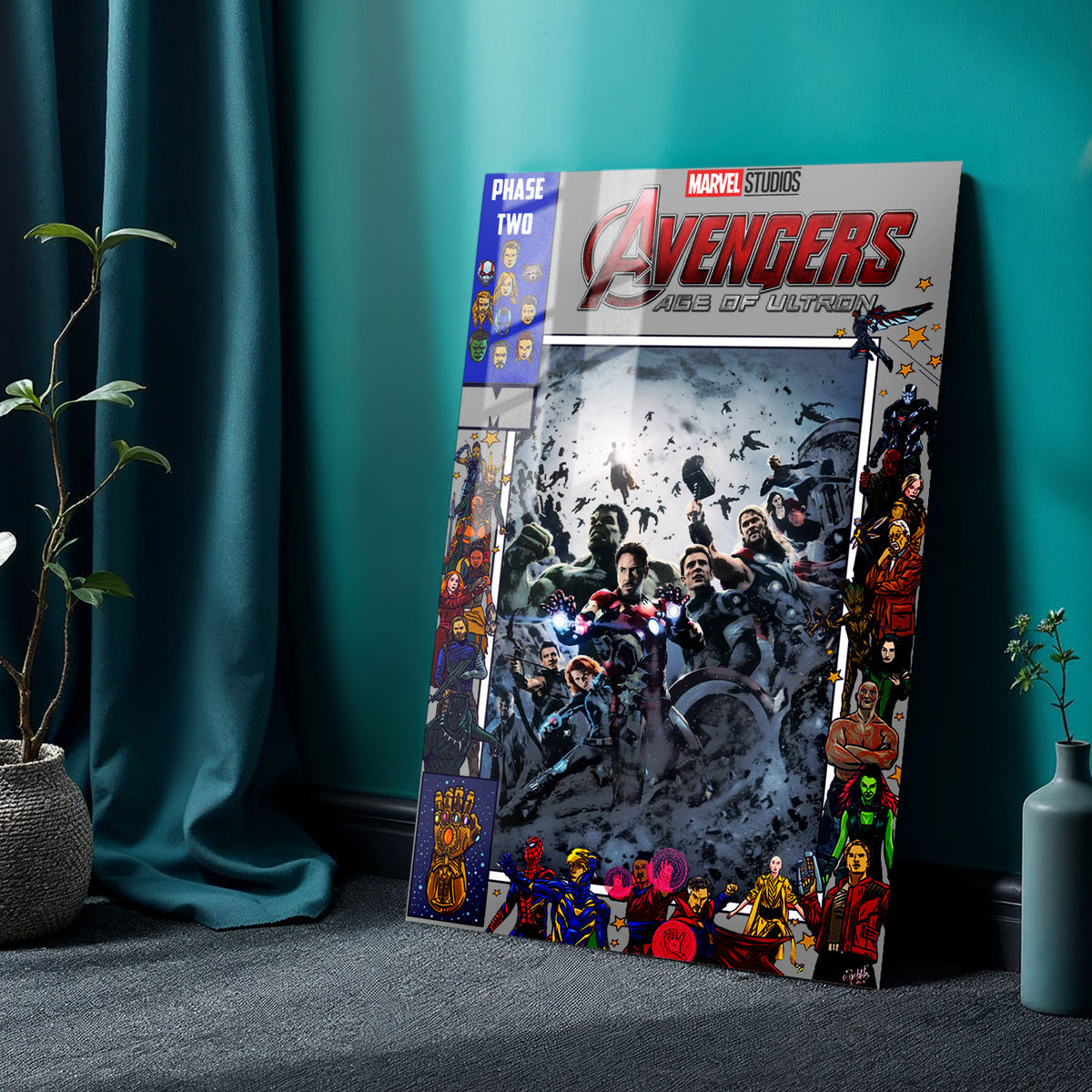 Flex Designs Metal Poster Avengers Age of Ultron Comics 24 x 36" Home Goods - Movie 2015 Movie Metal Poster