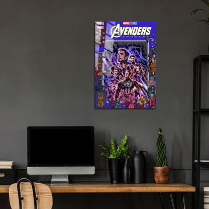 Flex Designs Metal Poster Avengers Endgame Comics 24 x 36" Home Goods - Movie 2019 Movie Metal Poster