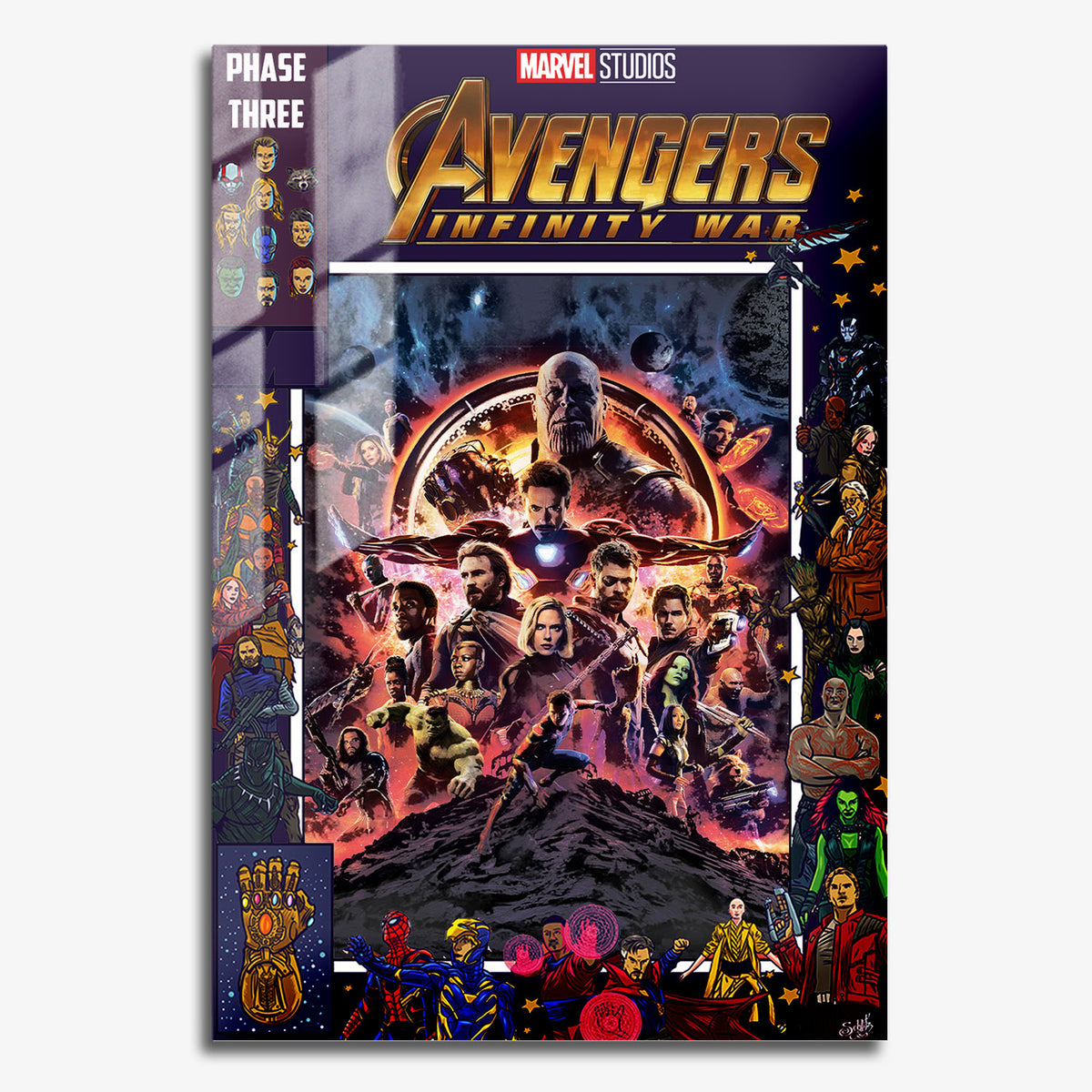 Flex Designs Metal Poster Avengers Infinity War Comics 11 x 17" Home Goods - Movie 2018 Movie Metal Poster
