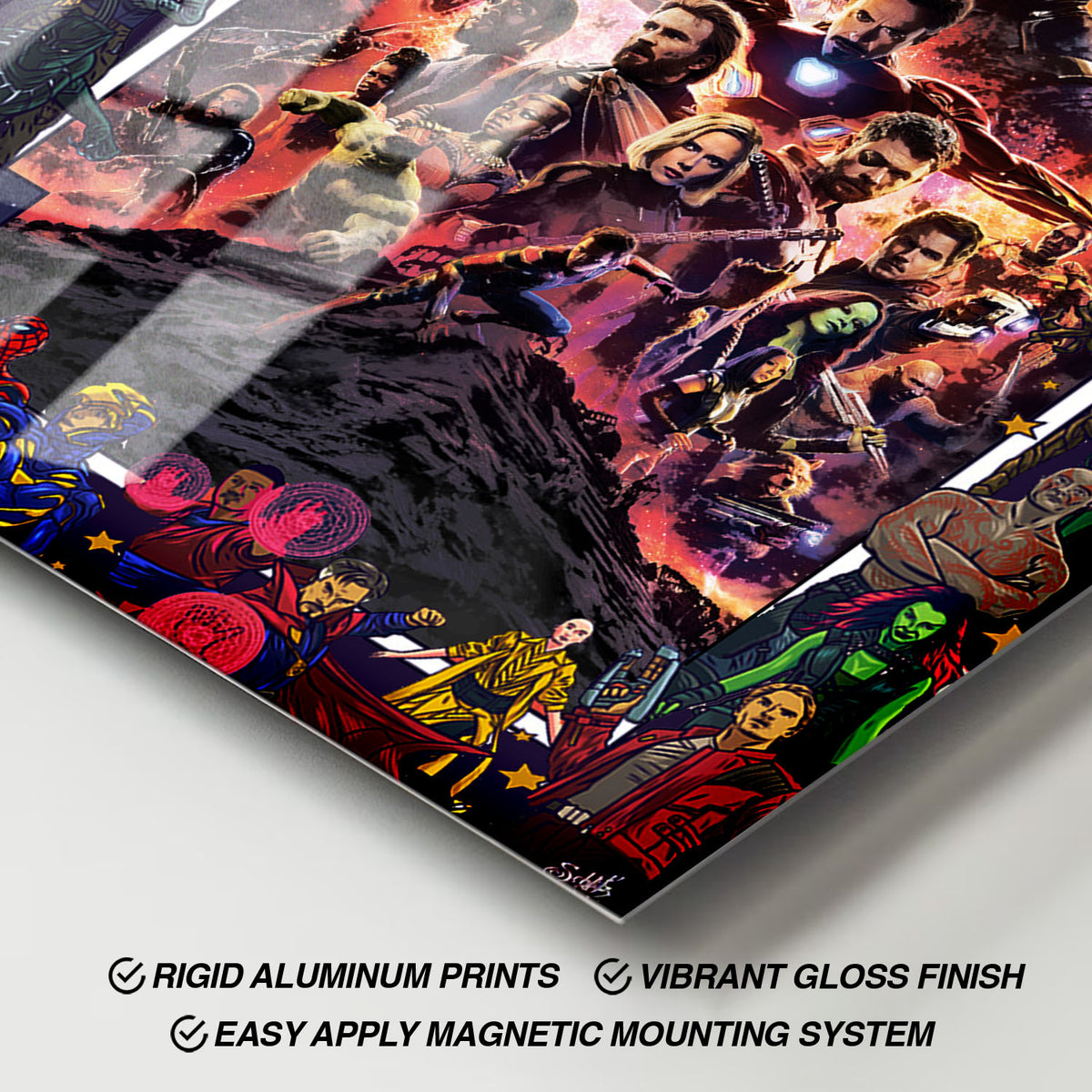 Flex Designs Metal Poster Avengers Infinity War Comics 11 x 17" Home Goods - Movie 2018 Movie Metal Poster