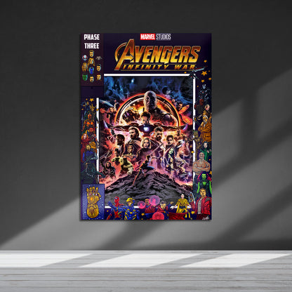 Flex Designs Metal Poster Avengers Infinity War Comics 5 x 7" Home Goods - Movie 2018 Movie Metal Poster
