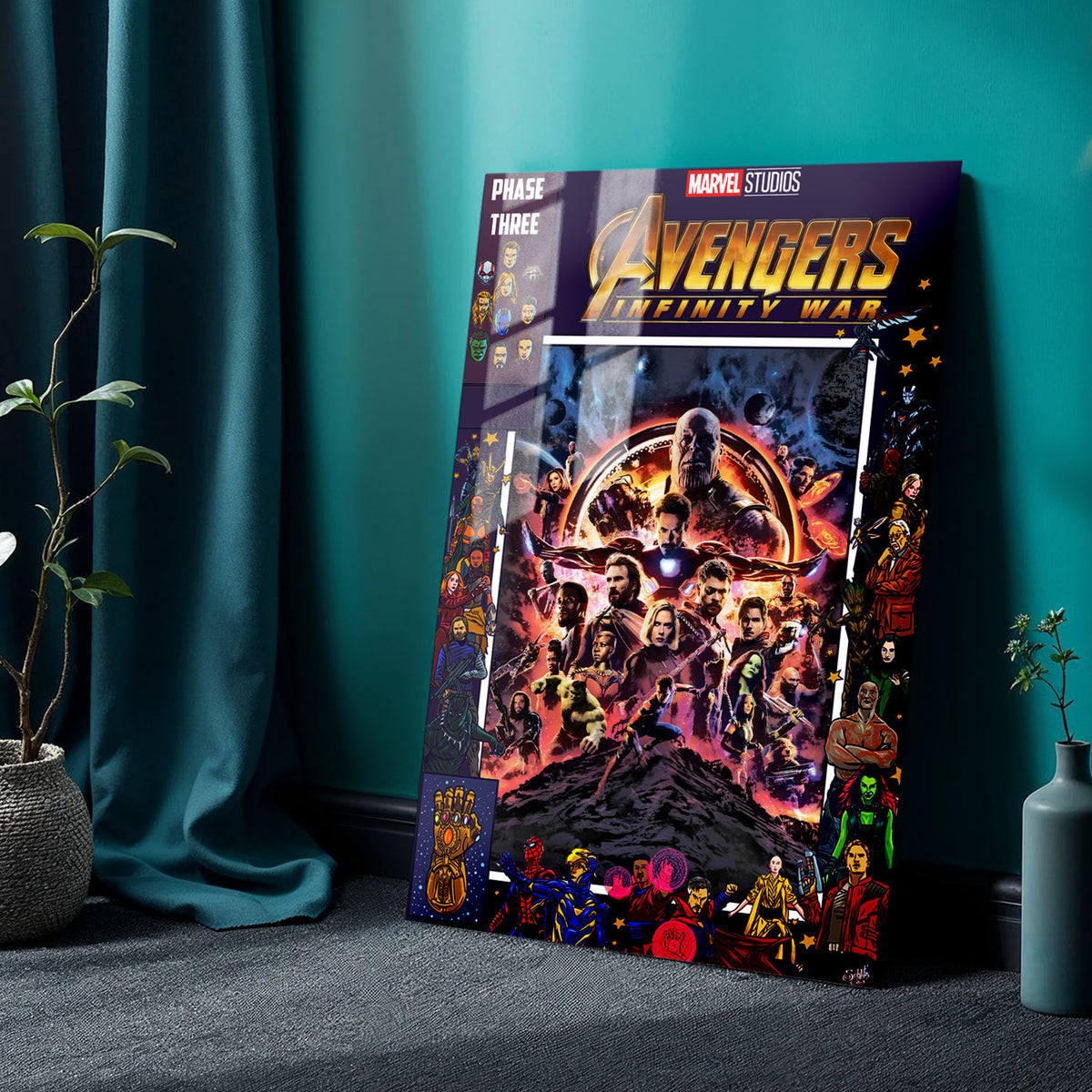 Flex Designs Metal Poster Avengers Infinity War Comics 24 x 36" Home Goods - Movie 2018 Movie Metal Poster