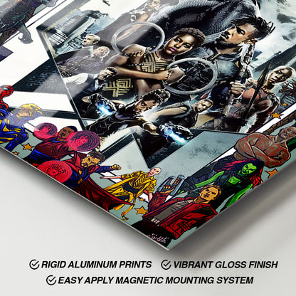 Flex Designs Metal Poster Black Panther Comics 11 x 17" Home Goods - Movie 2018 Movie Metal Poster