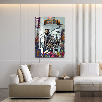 Flex Designs Metal Poster Black Panther Comics 16 x 24" Home Goods - Movie 2018 Movie Metal Poster