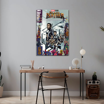 Flex Designs Metal Poster Black Panther Comics 5 x 7" Home Goods - Movie 2018 Movie Metal Poster