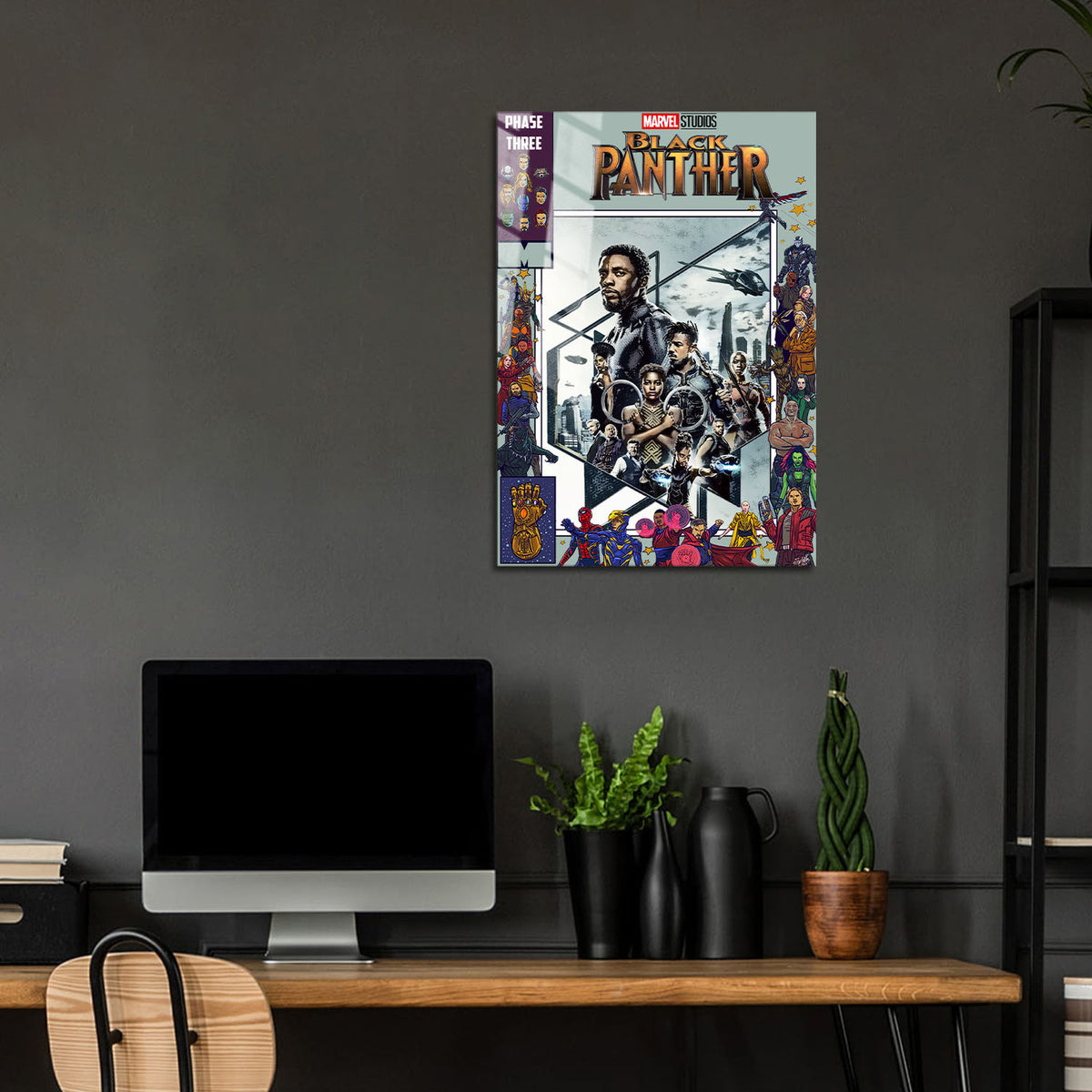 Flex Designs Metal Poster Black Panther Comics 24 x 36" Home Goods - Movie 2018 Movie Metal Poster