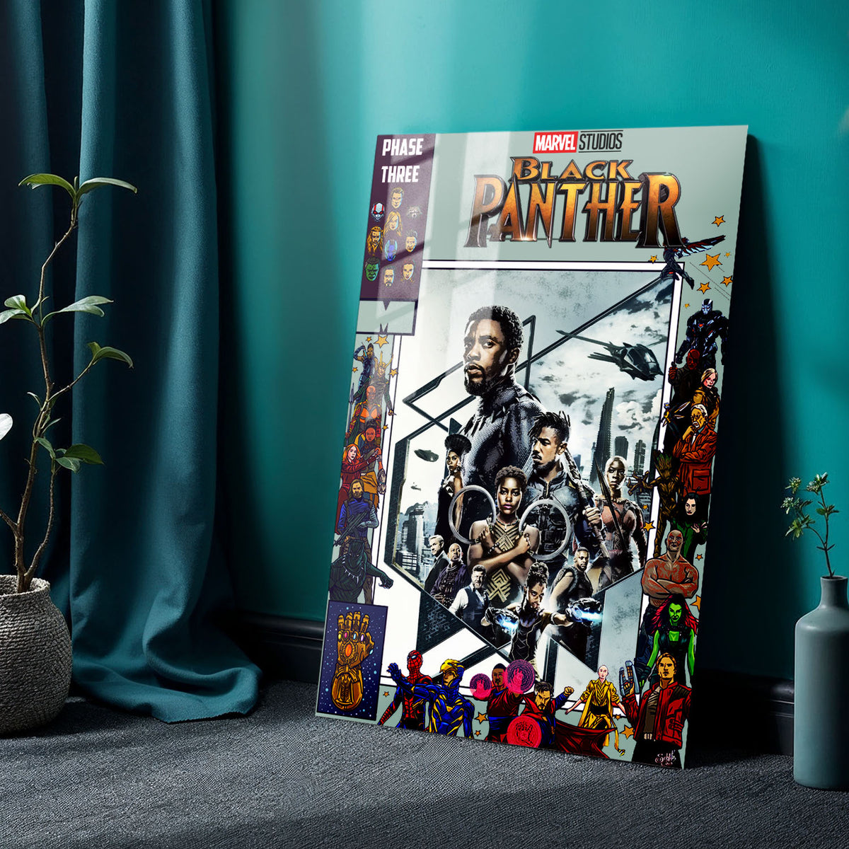 Flex Designs Metal Poster Black Panther Comics 24 x 36" Home Goods - Movie 2018 Movie Metal Poster