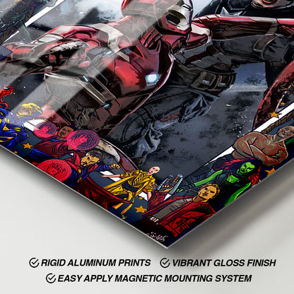Flex Designs Metal Poster Captain America Civil War Comics 11 x 17" Home Goods - Movie 2016 Movie Metal Poster