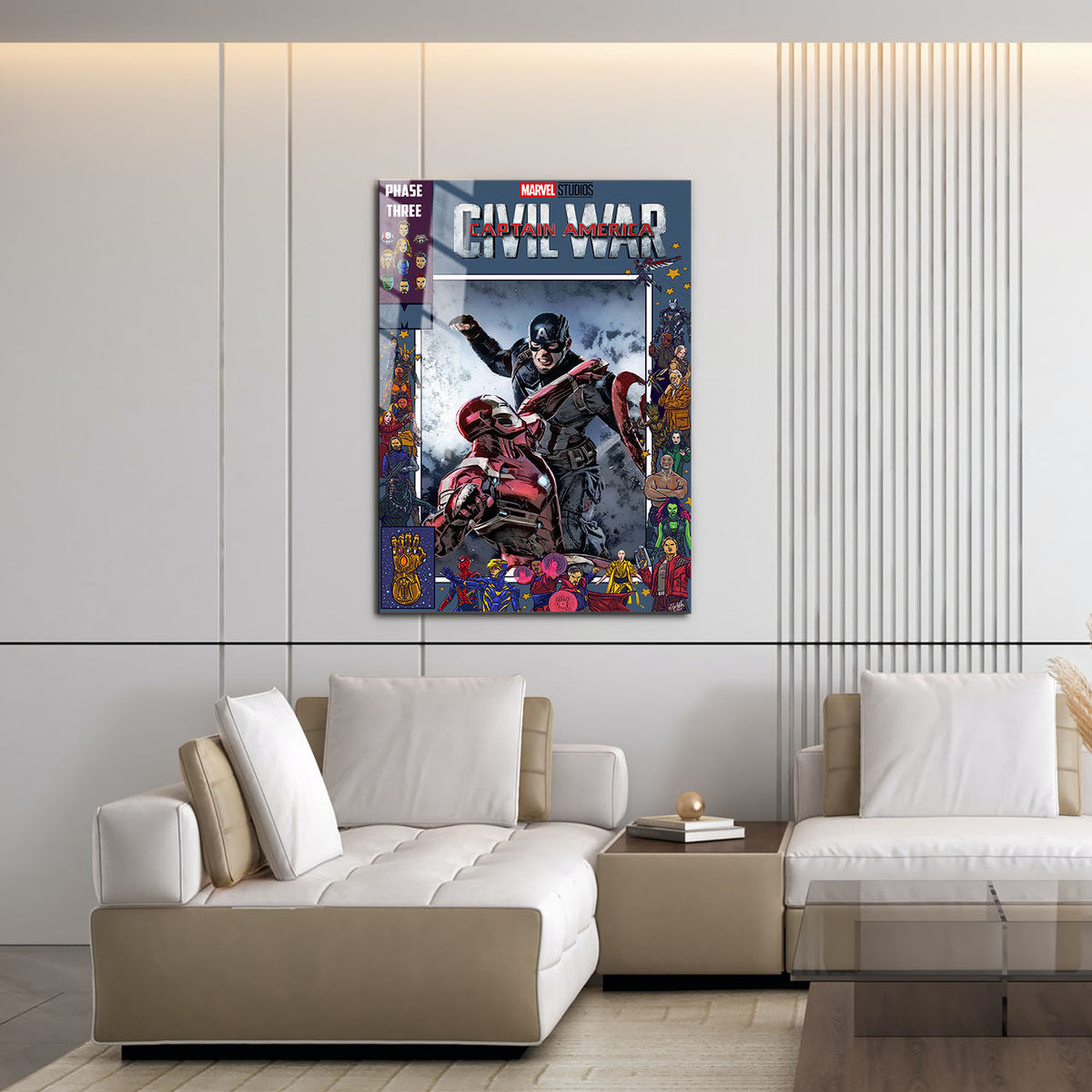Flex Designs Metal Poster Captain America Civil War Comics 16 x 24" Home Goods - Movie 2016 Movie Metal Poster