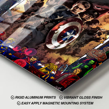 Flex Designs Metal Poster Captain America The First Avenger Comics 11 x 17" Home Goods - Movie 2011 Movie Metal Poster