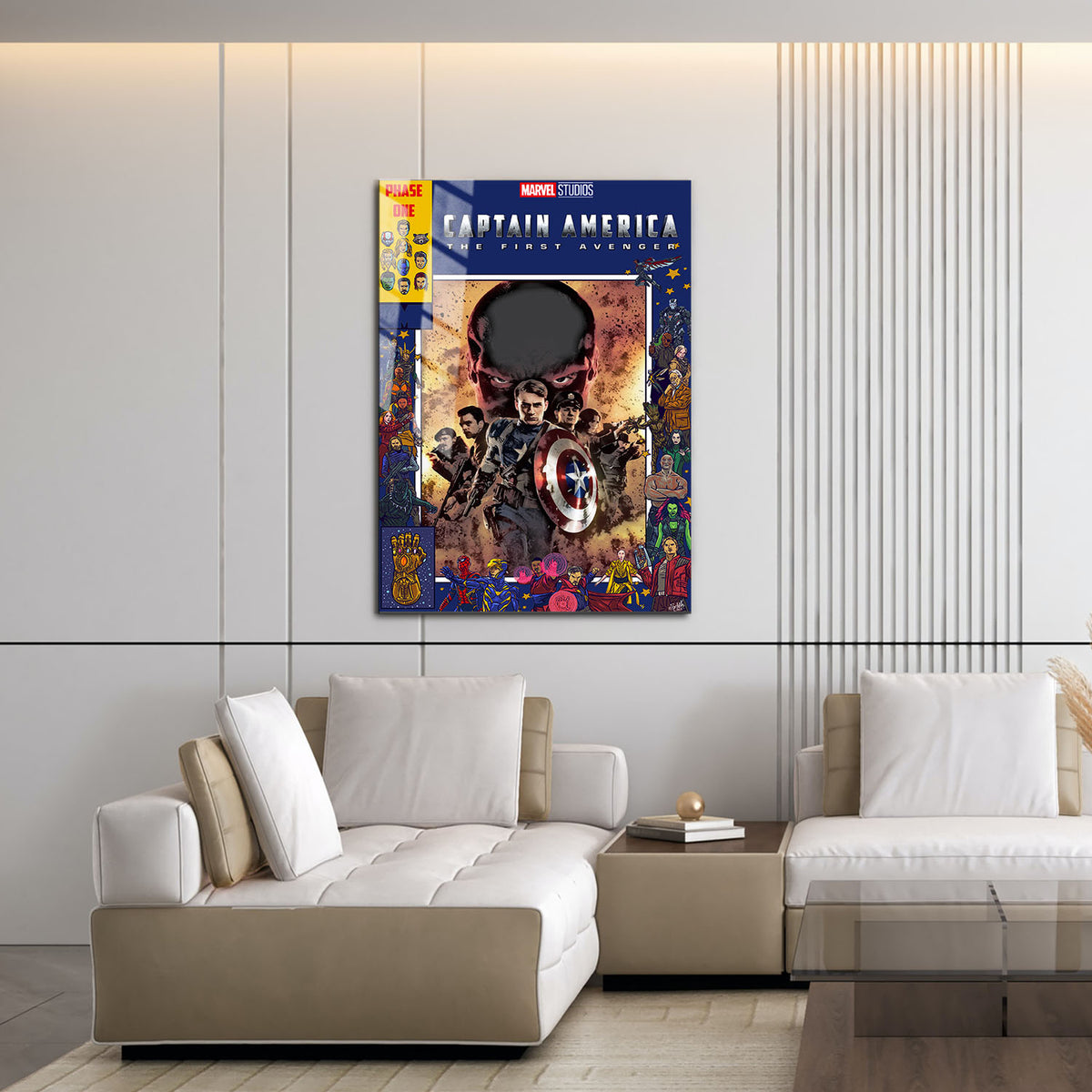 Flex Designs Metal Poster Captain America The First Avenger Comics 16 x 24" Home Goods - Movie 2011 Movie Metal Poster