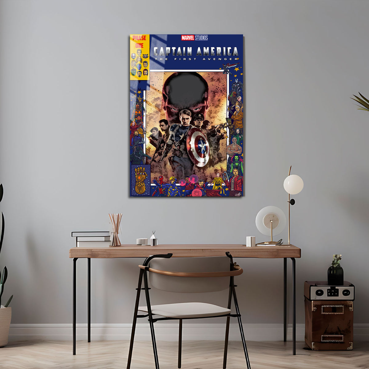Flex Designs Metal Poster Captain America The First Avenger Comics 5 x 7" Home Goods - Movie 2011 Movie Metal Poster