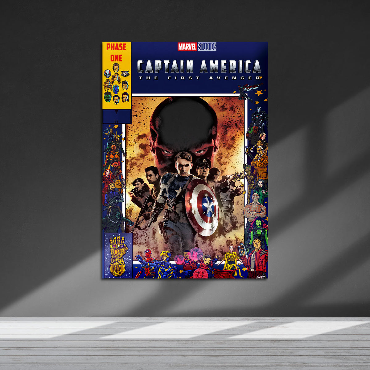Flex Designs Metal Poster Captain America The First Avenger Comics 5 x 7" Home Goods - Movie 2011 Movie Metal Poster