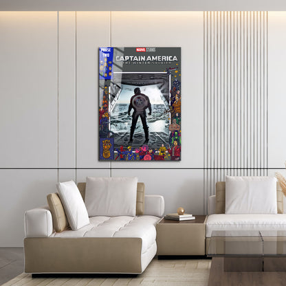 Flex Designs Metal Poster Captain America The Winter Soldier Comics 16 x 24" Home Goods - Movie 2014 Movie Metal Poster