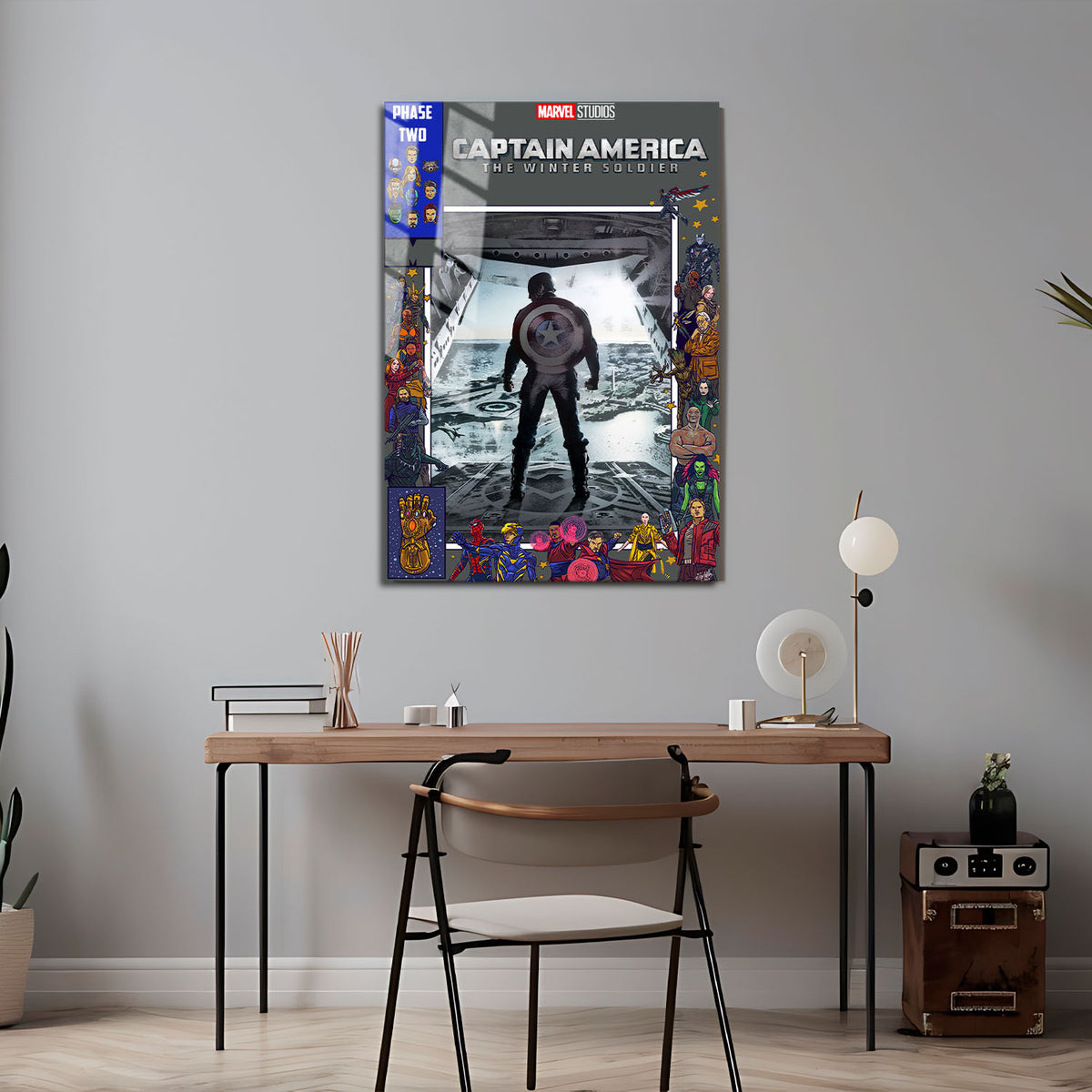 Flex Designs Metal Poster Captain America The Winter Soldier Comics 5 x 7" Home Goods - Movie 2014 Movie Metal Poster