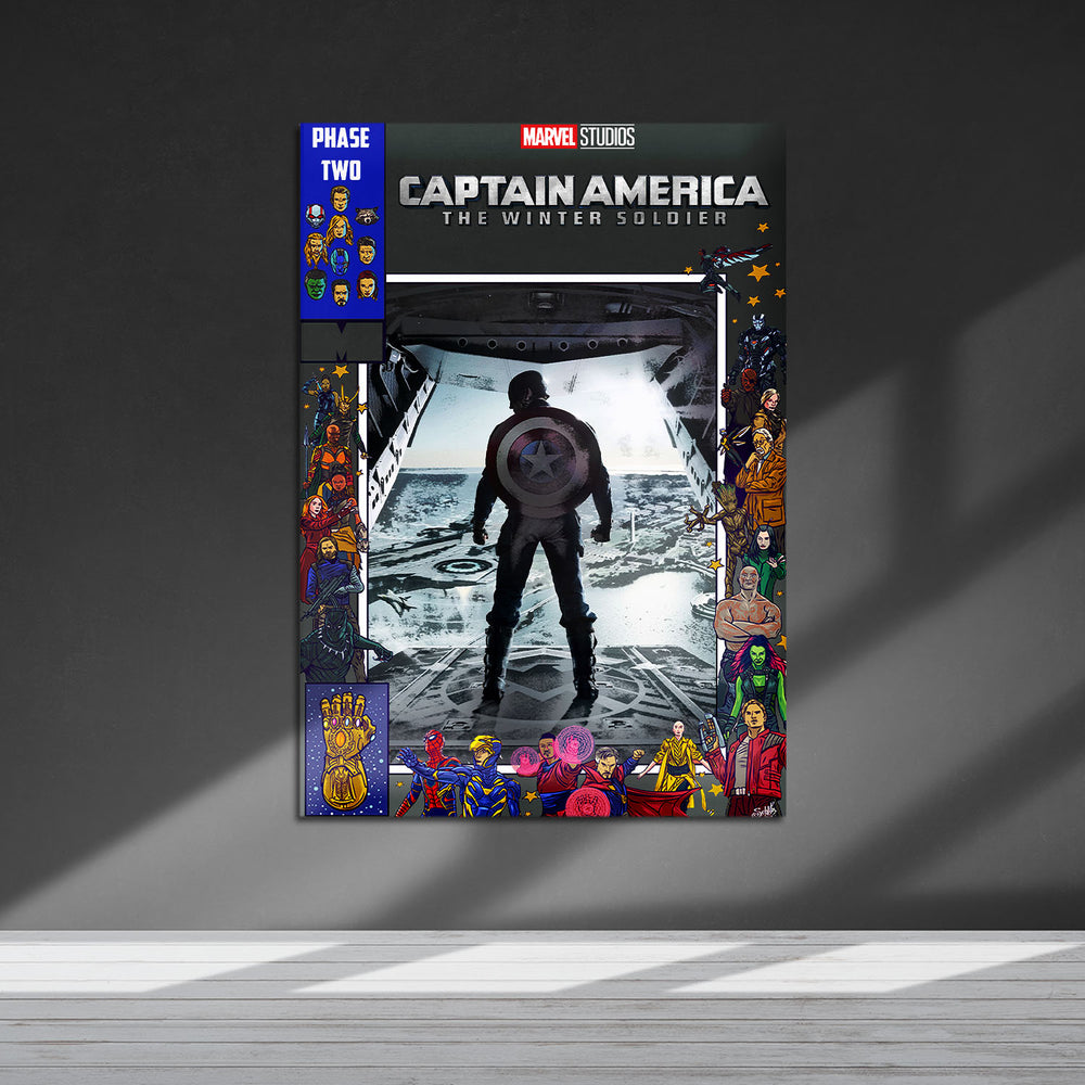 Flex Designs Metal Poster Captain America The Winter Soldier Comics 5 x 7" Home Goods - Movie 2014 Movie Metal Poster