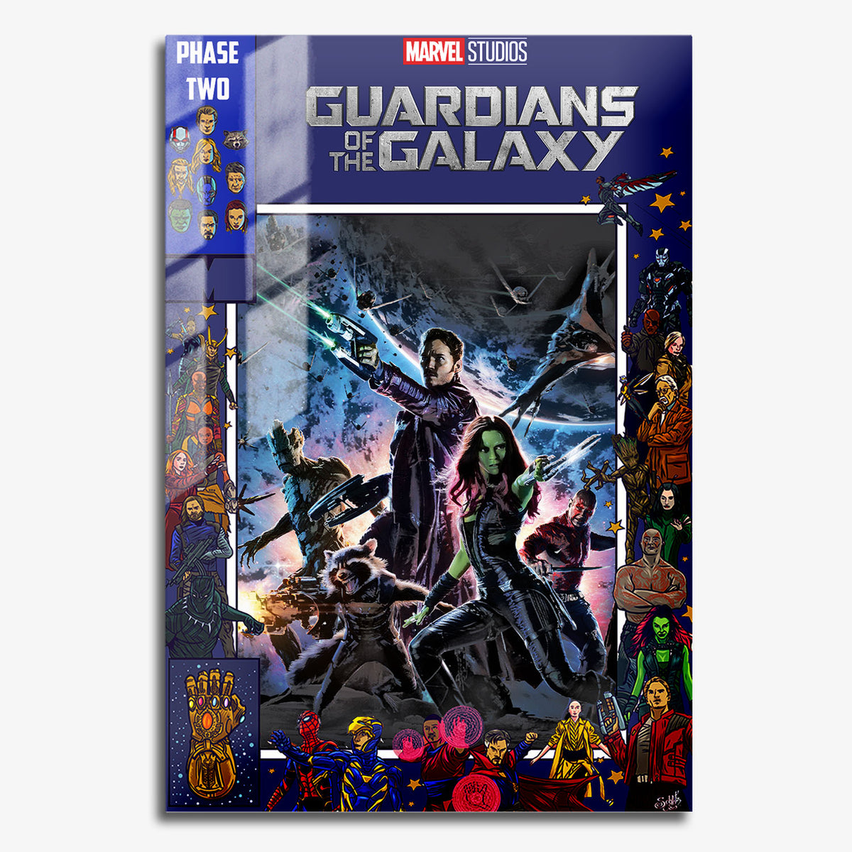 Flex Designs Metal Poster Guardians of the Galaxy Comics 11 x 17" Home Goods - Movie 2014 Movie Metal Poster