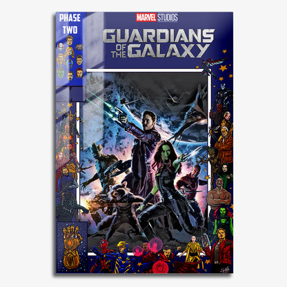 Flex Designs Metal Poster Guardians of the Galaxy Comics 11 x 17" Home Goods - Movie 2014 Movie Metal Poster