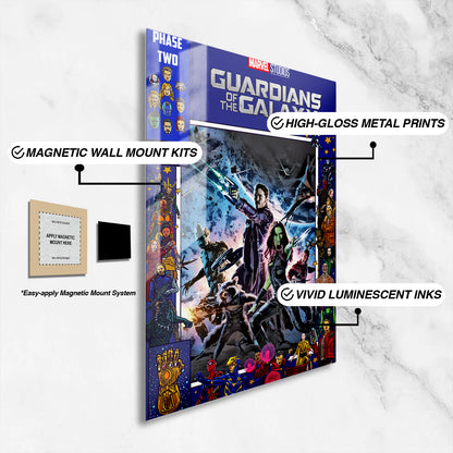 Flex Designs Metal Poster Guardians of the Galaxy Comics 16 x 24" Home Goods - Movie 2014 Movie Metal Poster