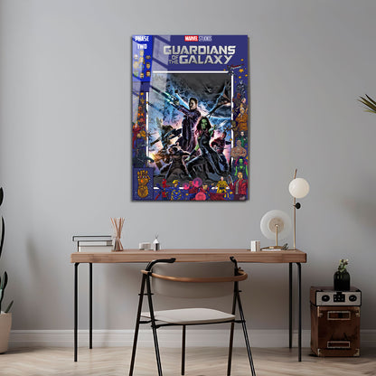 Flex Designs Metal Poster Guardians of the Galaxy Comics 5 x 7" Home Goods - Movie 2014 Movie Metal Poster