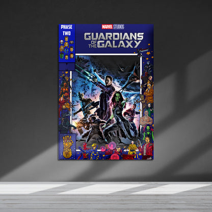 Flex Designs Metal Poster Guardians of the Galaxy Comics 5 x 7" Home Goods - Movie 2014 Movie Metal Poster