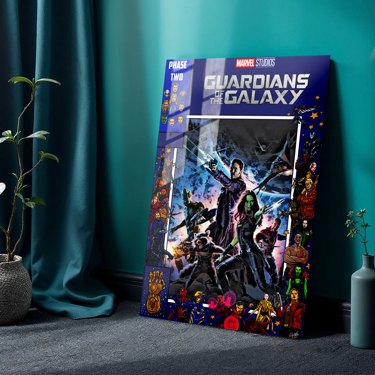 Flex Designs Metal Poster Guardians of the Galaxy Comics 24 x 36" Home Goods - Movie 2014 Movie Metal Poster