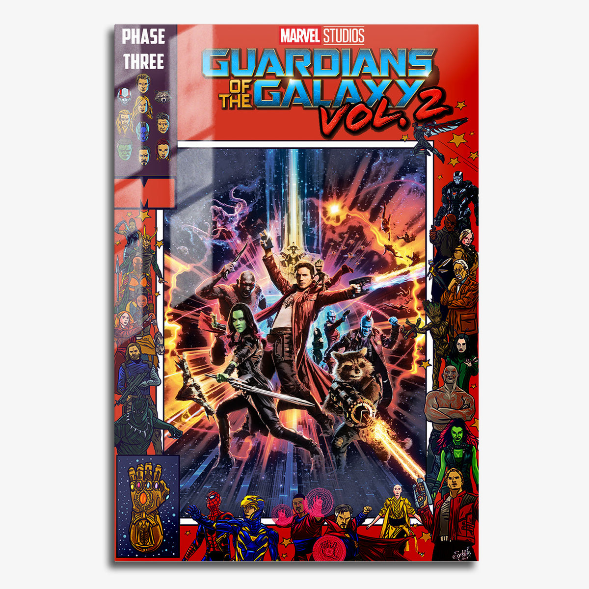 Flex Designs Metal Poster Guardians of the Galaxy Vol 2 Comics 11 x 17" Home Goods - Movie 2017 Movie Metal Poster
