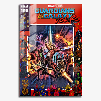Flex Designs Metal Poster Guardians of the Galaxy Vol 2 Comics 11 x 17" Home Goods - Movie 2017 Movie Metal Poster