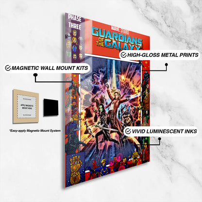 Flex Designs Metal Poster Guardians of the Galaxy Vol 2 Comics 16 x 24" Home Goods - Movie 2017 Movie Metal Poster