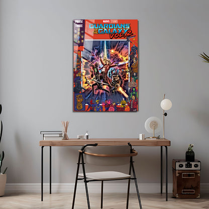 Flex Designs Metal Poster Guardians of the Galaxy Vol 2 Comics 5 x 7" Home Goods - Movie 2017 Movie Metal Poster