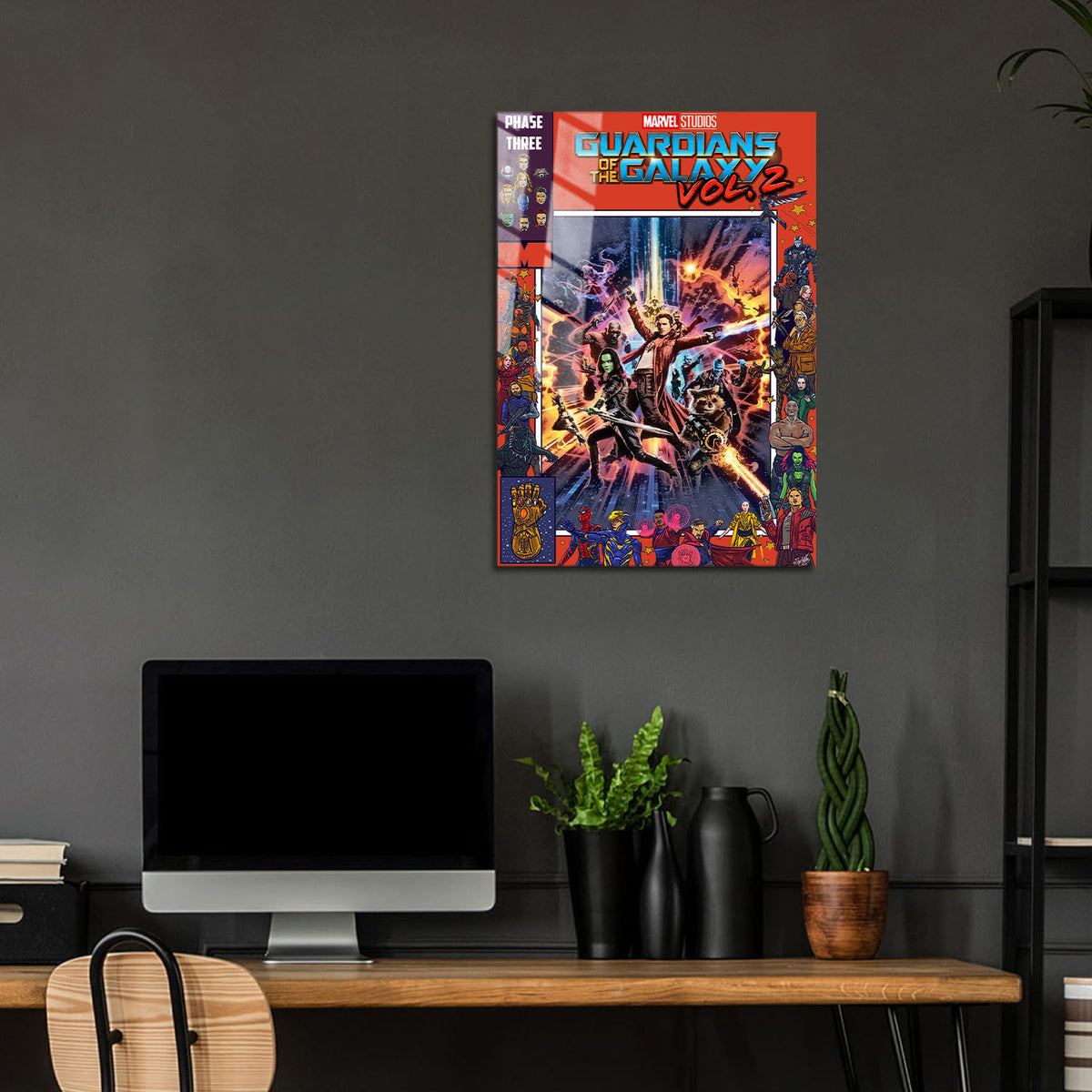 Flex Designs Metal Poster Guardians of the Galaxy Vol 2 Comics 24 x 36" Home Goods - Movie 2017 Movie Metal Poster