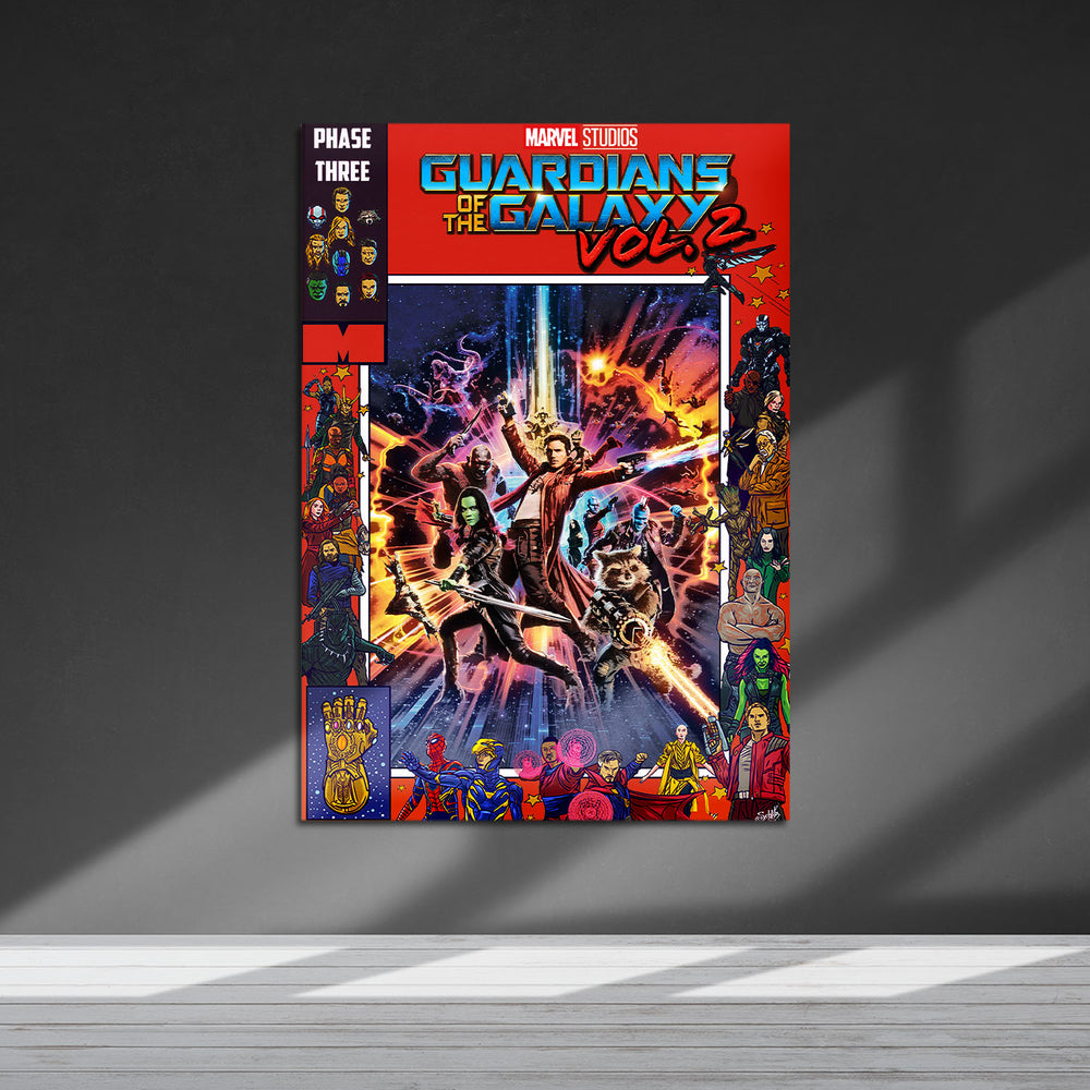 Flex Designs Metal Poster Guardians of the Galaxy Vol 2 Comics 5 x 7" Home Goods - Movie 2017 Movie Metal Poster