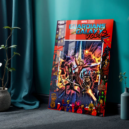 Flex Designs Metal Poster Guardians of the Galaxy Vol 2 Comics 24 x 36" Home Goods - Movie 2017 Movie Metal Poster