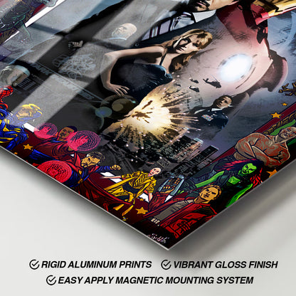 Flex Designs Metal Poster Iron Man Comics 11 x 17" Home Goods - Movie 2008 Movie Metal Poster