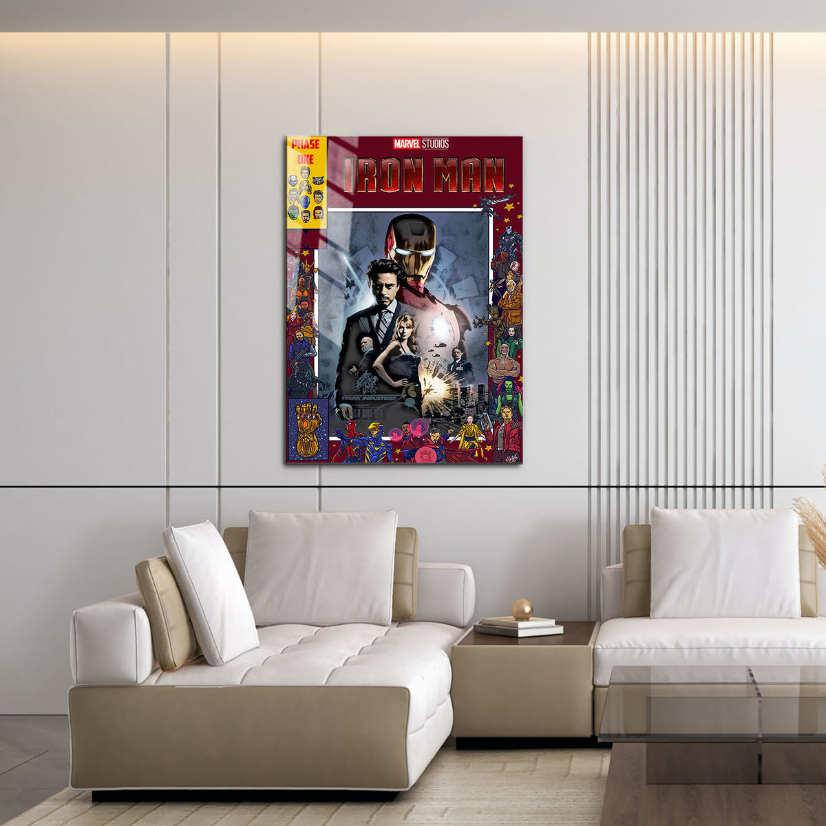 Flex Designs Metal Poster Iron Man Comics 16 x 24" Home Goods - Movie 2008 Movie Metal Poster