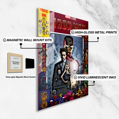 Flex Designs Metal Poster Iron Man Comics 16 x 24" Home Goods - Movie 2008 Movie Metal Poster