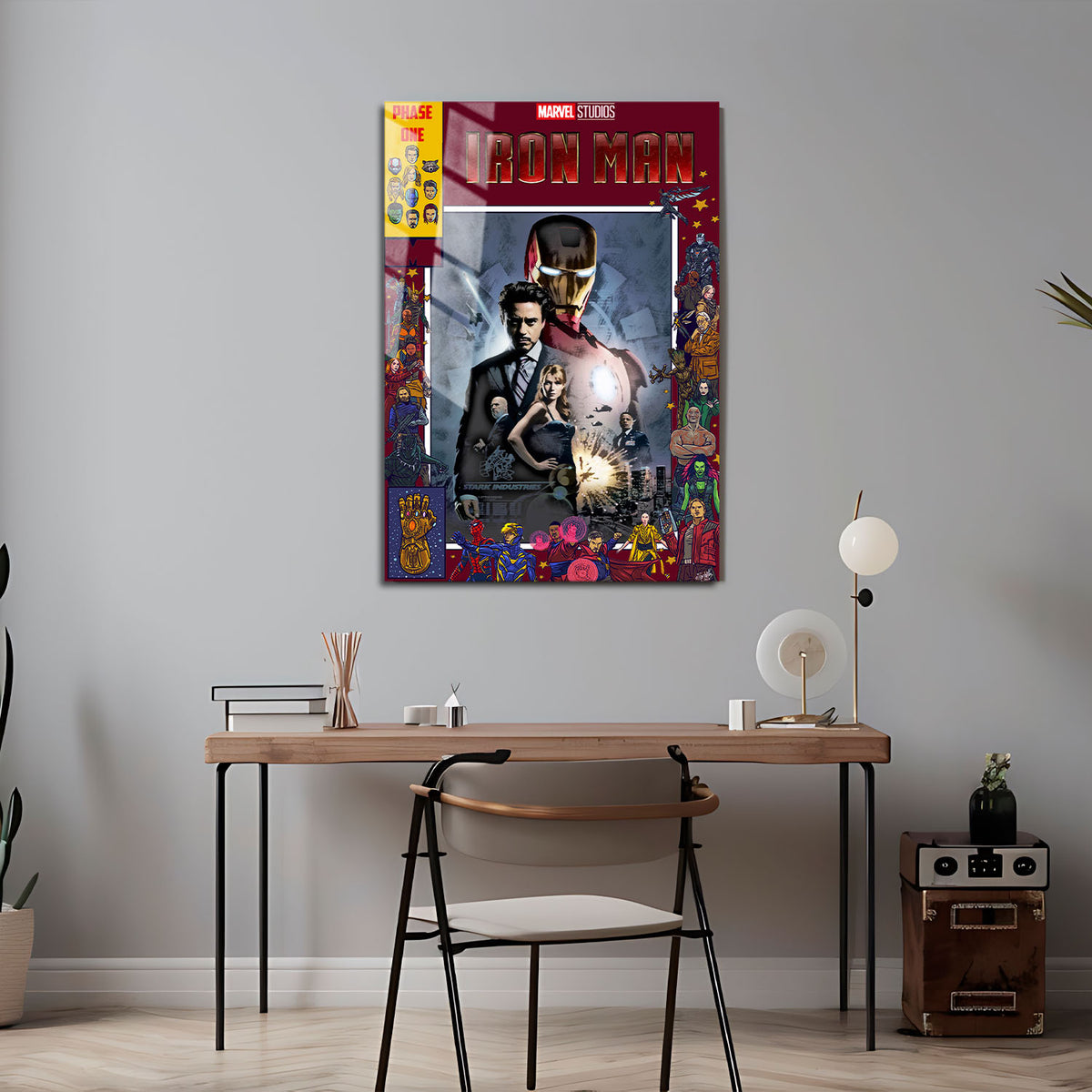Flex Designs Metal Poster Iron Man Comics 5 x 7" Home Goods - Movie 2008 Movie Metal Poster