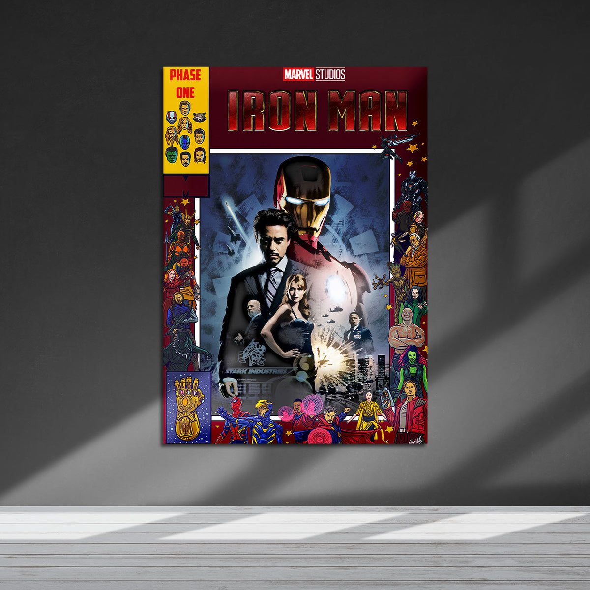 Flex Designs Metal Poster Iron Man Comics 5 x 7" Home Goods - Movie 2008 Movie Metal Poster