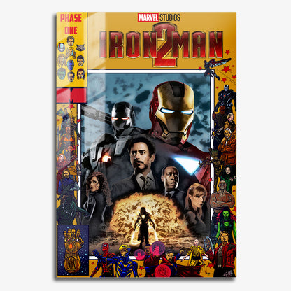 Flex Designs Metal Poster Iron Man 2 Comics 11 x 17" Home Goods - Movie 2010 Movie Metal Poster