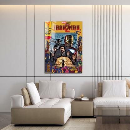 Flex Designs Metal Poster Iron Man 2 Comics 16 x 24" Home Goods - Movie 2010 Movie Metal Poster