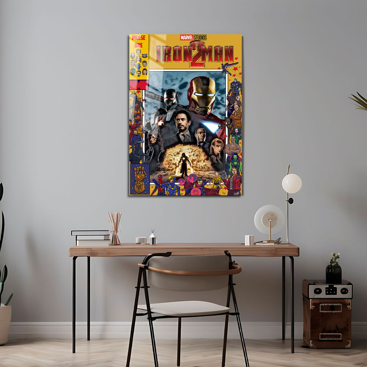 Flex Designs Metal Poster Iron Man 2 Comics 5 x 7" Home Goods - Movie 2010 Movie Metal Poster