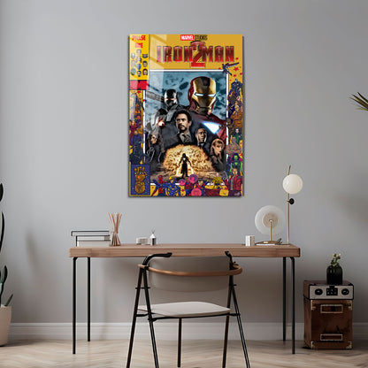 Flex Designs Metal Poster Iron Man 2 Comics 5 x 7" Home Goods - Movie 2010 Movie Metal Poster