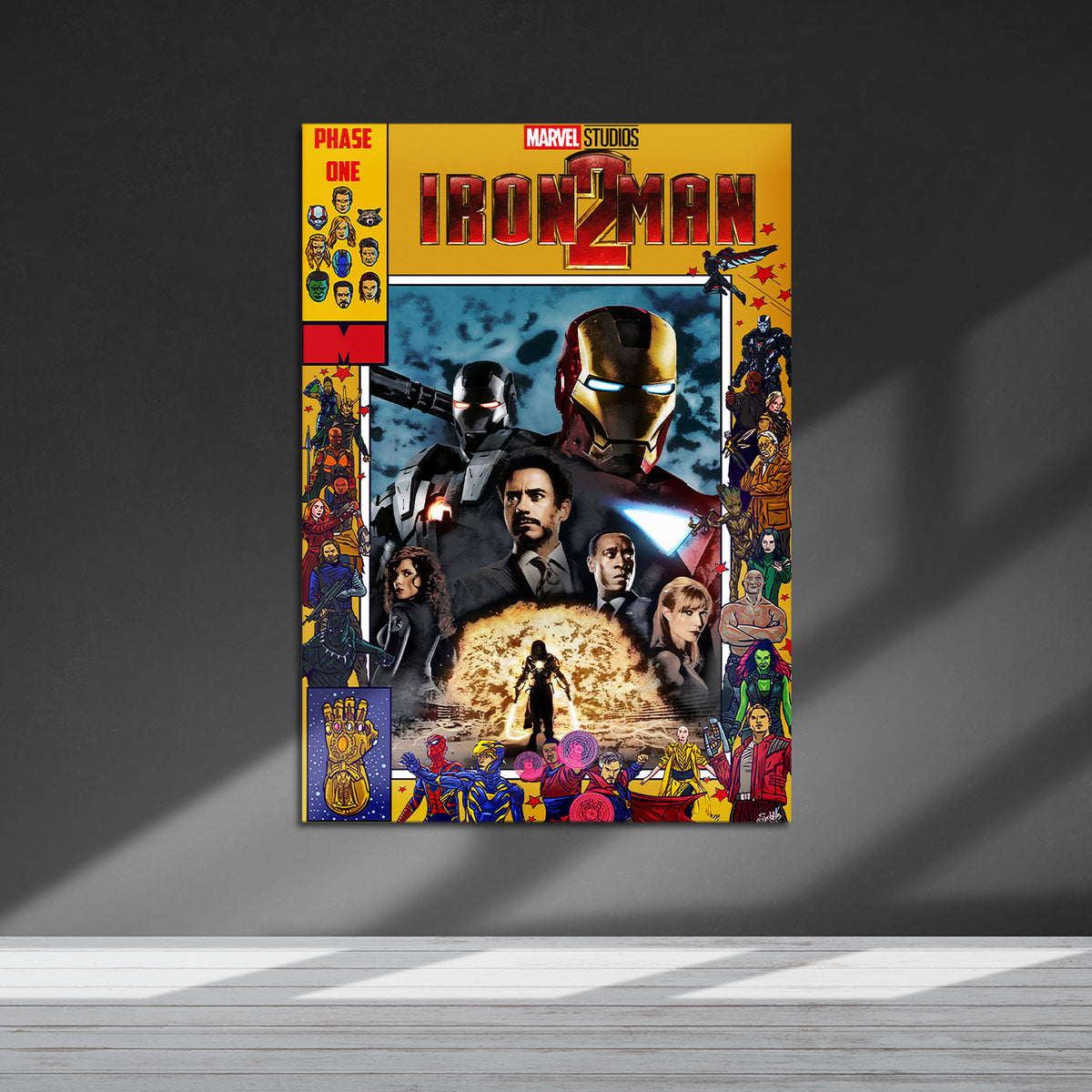 Flex Designs Metal Poster Iron Man 2 Comics 5 x 7" Home Goods - Movie 2010 Movie Metal Poster