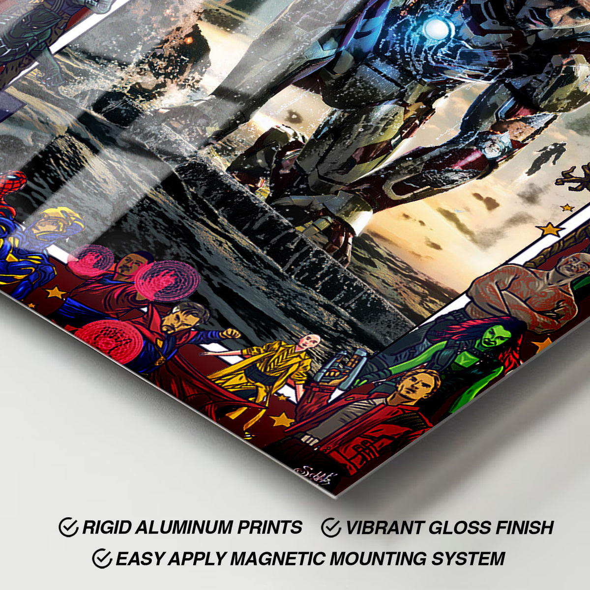 Flex Designs Metal Poster Iron Man 3 Comics 11 x 17" Home Goods - Movie 2013 Movie Metal Poster