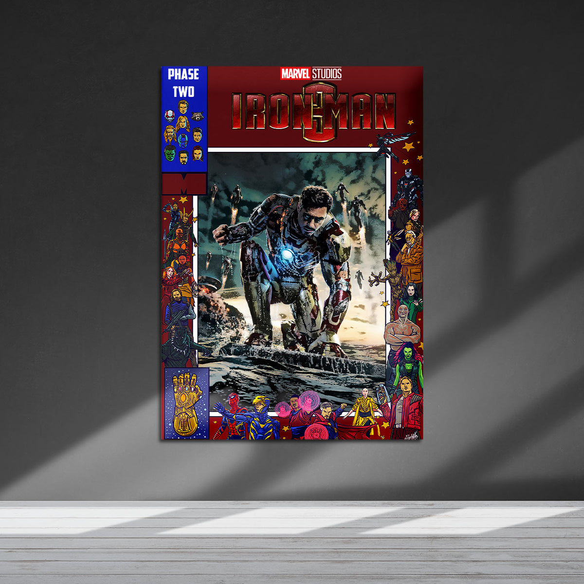 Flex Designs Metal Poster Iron Man 3 Comics 5 x 7" Home Goods - Movie 2013 Movie Metal Poster