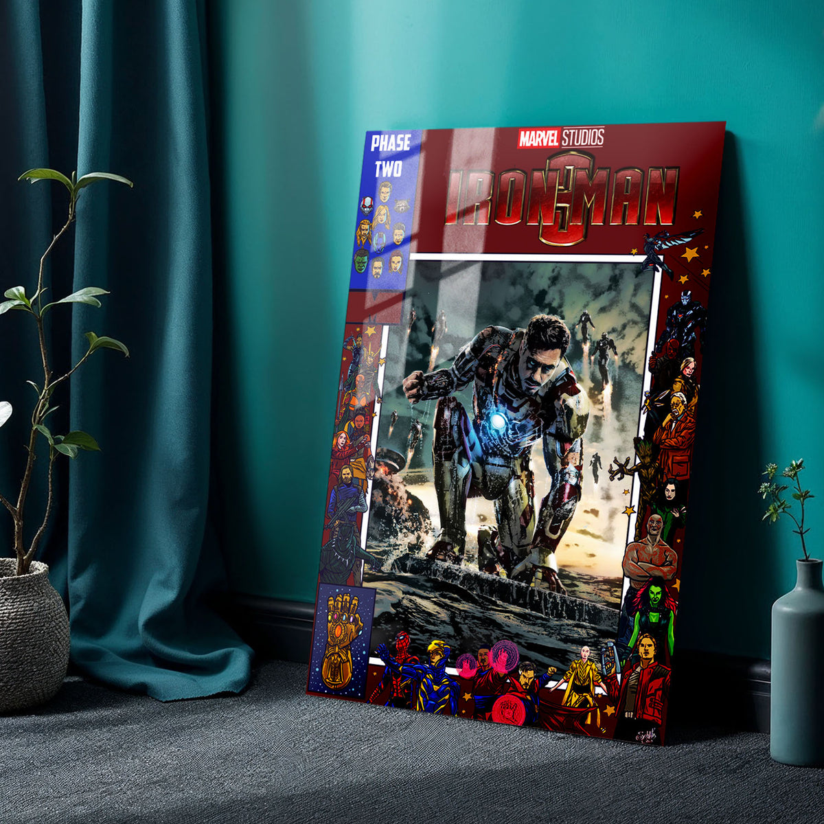 Flex Designs Metal Poster Iron Man 3 Comics 24 x 36" Home Goods - Movie 2013 Movie Metal Poster