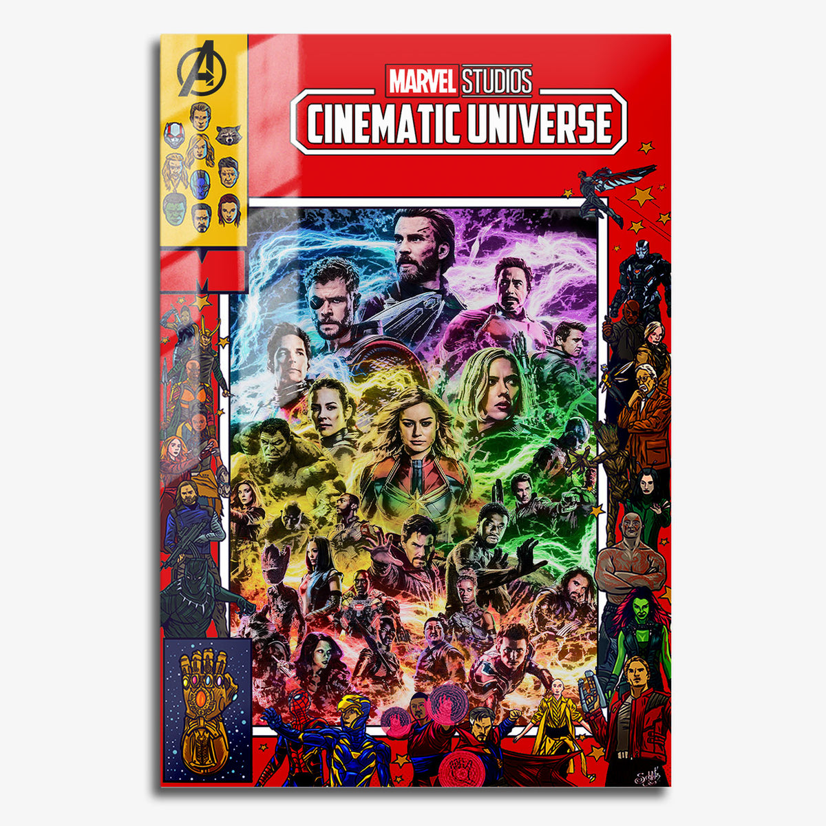 Flex Designs Metal Poster Marvel Cinematic Universe Comics 11 x 17" Home Goods - Movie 2008 Movie Metal Poster