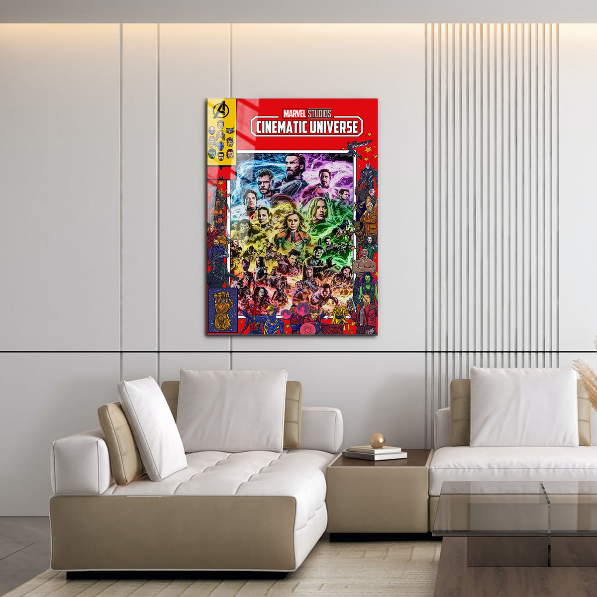 Flex Designs Metal Poster Marvel Cinematic Universe Comics 16 x 24" Home Goods - Movie 2008 Movie Metal Poster