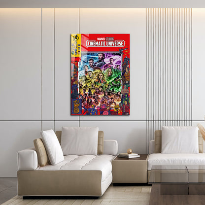 Flex Designs Metal Poster Marvel Cinematic Universe Comics 16 x 24" Home Goods - Movie 2008 Movie Metal Poster