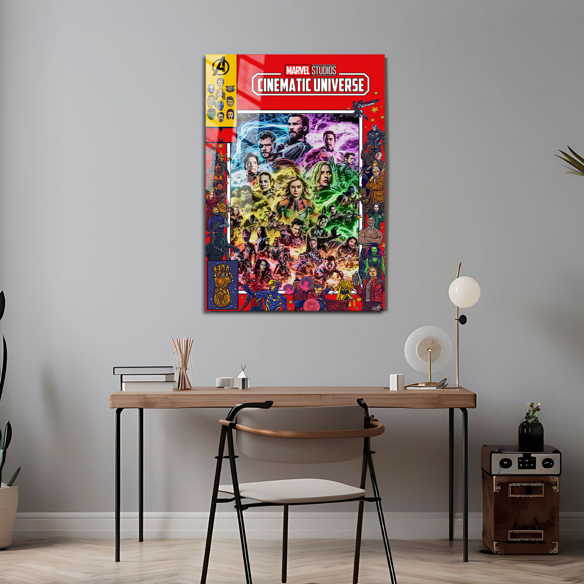 Flex Designs Metal Poster Marvel Cinematic Universe Comics 5 x 7" Home Goods - Movie 2008 Movie Metal Poster